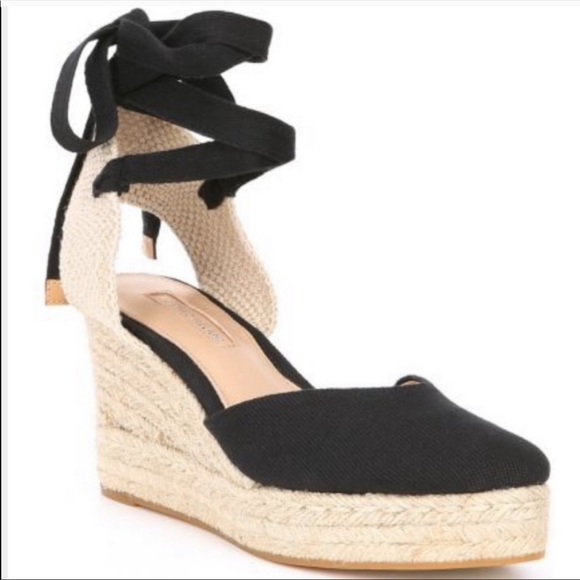 Antonio Melani Morgance black espadrille wedges size 9 NWOB - Picture 1 of 12